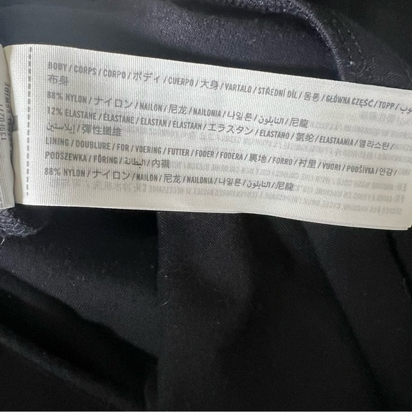 Abercrombie & Fitch Black Spaghetti Strap Bodysuit with Silver Ring Detail - Picture 6 of 9